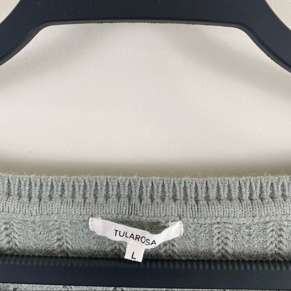 Revolve X Tularosa Sicily Cropped Knit Sweater in Sage Size Large NWT - Picture 11 of 14